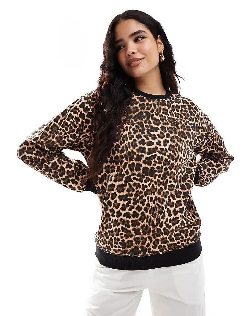 Лыжная толстовка с леопардовым принтом Threadbare
Лыжная толстовка с леопардовым принтом Threadbare