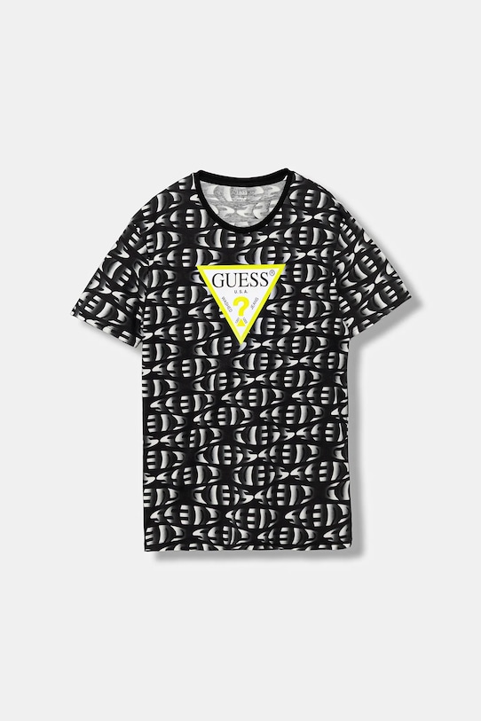 Детская хлопковая футболка Guess, черный
Детская хлопковая футболка Guess, черный