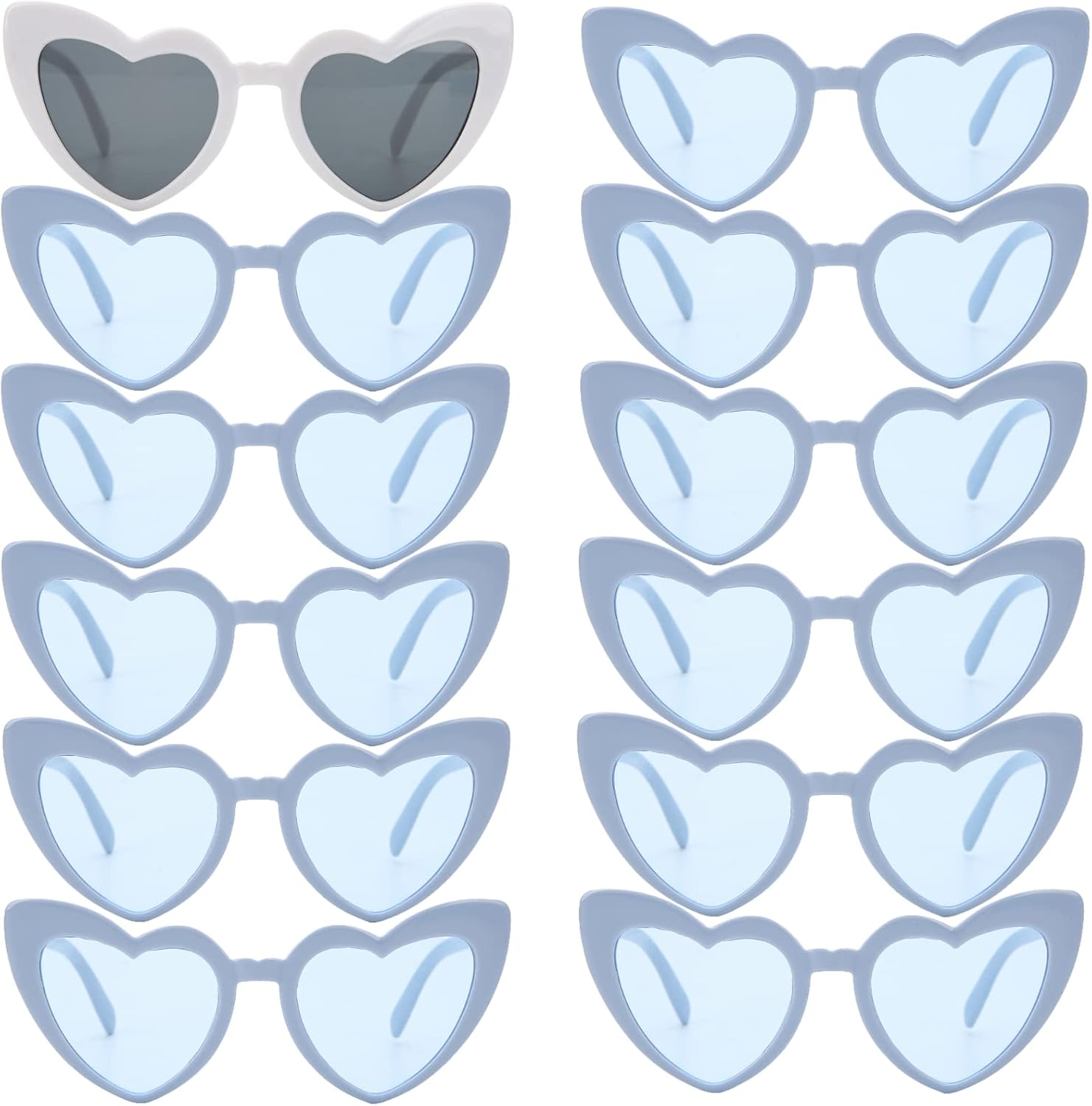 12 пар солнцезащитных очков для девичника в форме сердца, украшения для вечеринки, подарки для предложения стать подружкой невесты, женские очки Loanzeg, White&dusty Blue
12 пар солнцезащитных очков для девичника в форме сердца, украшения для вечеринки, подарки для предложения стать подружкой невесты, женские очки Loanzeg, White&dusty Blue