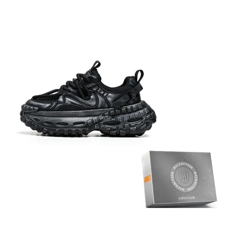 HACKBUTEER Мужские черные массивные кроссовки лоу-топ, цвет Black
HACKBUTEER Мужские черные массивные кроссовки лоу-топ, цвет Black