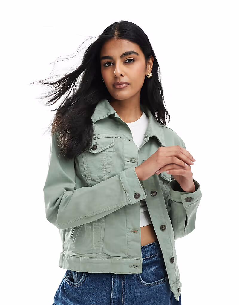 Куртка Brave Soul Denim цвета хаки 
Куртка Brave Soul Denim цвета хаки