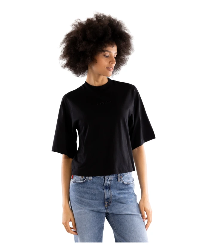 Укороченная футболка Pinko, черный
Укороченная футболка Pinko, черный