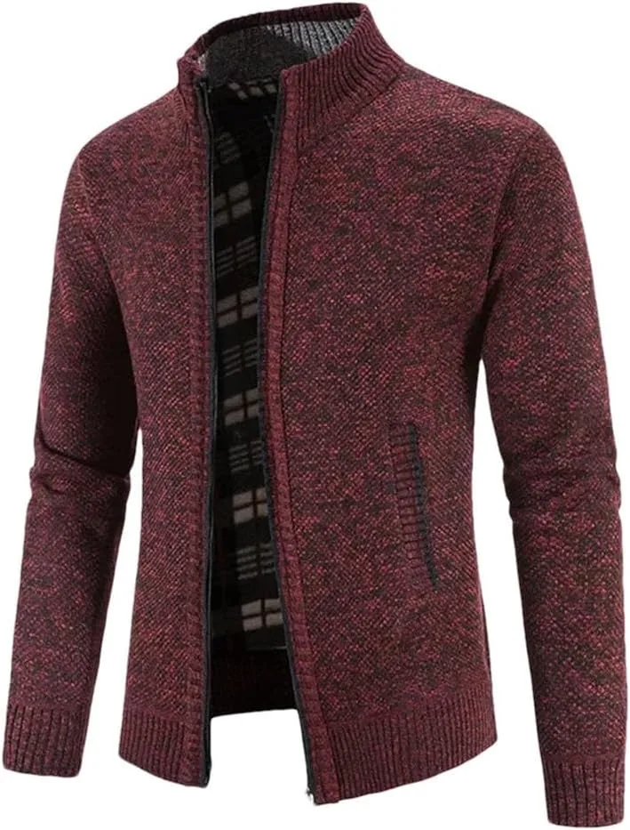 Мужской зимний теплый кардиган Slim Fit
Мужской зимний теплый кардиган Slim Fit