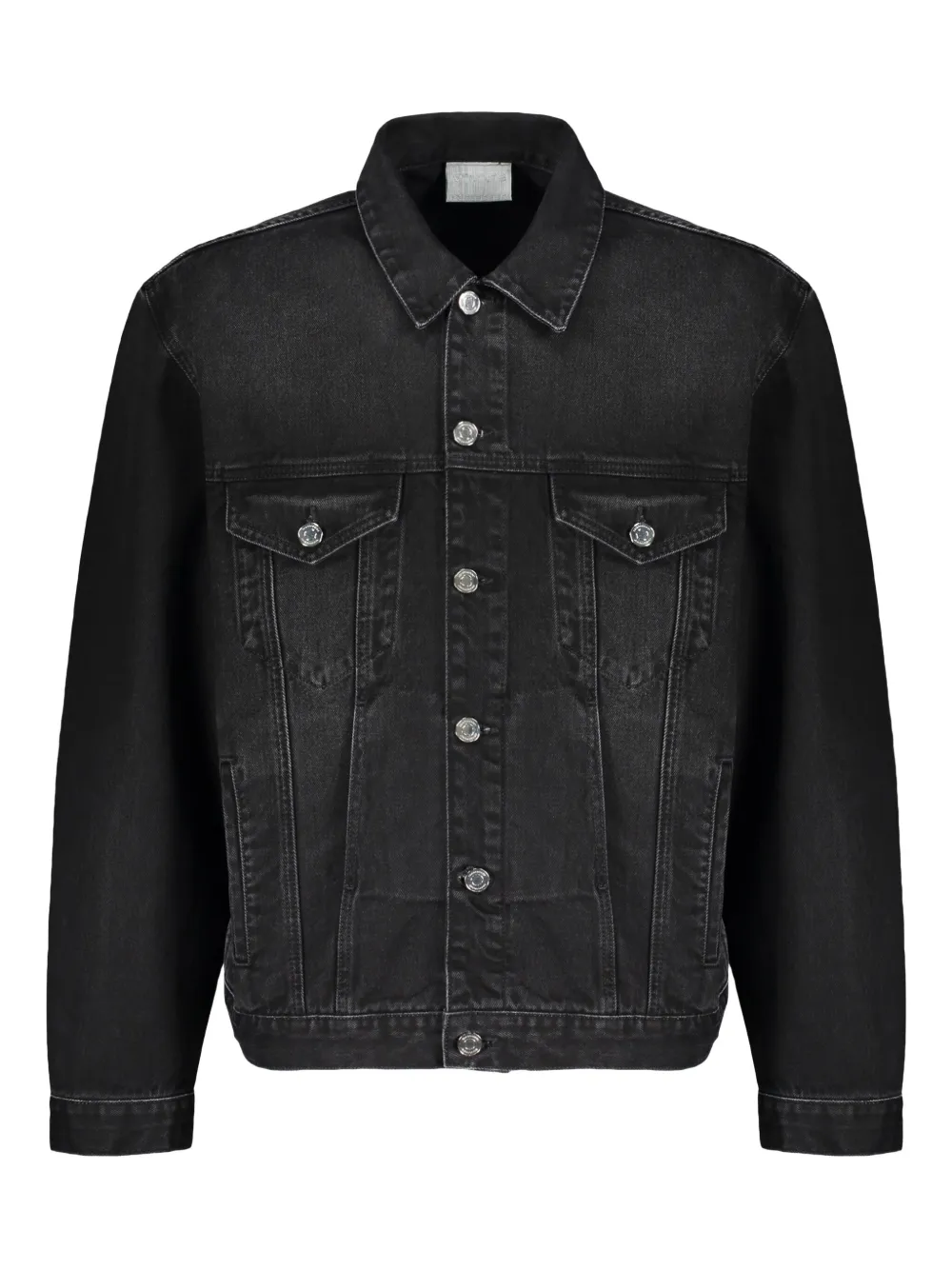 Джинсовая куртка с логотипом VETEMENTS, черный
Джинсовая куртка с логотипом VETEMENTS, черный