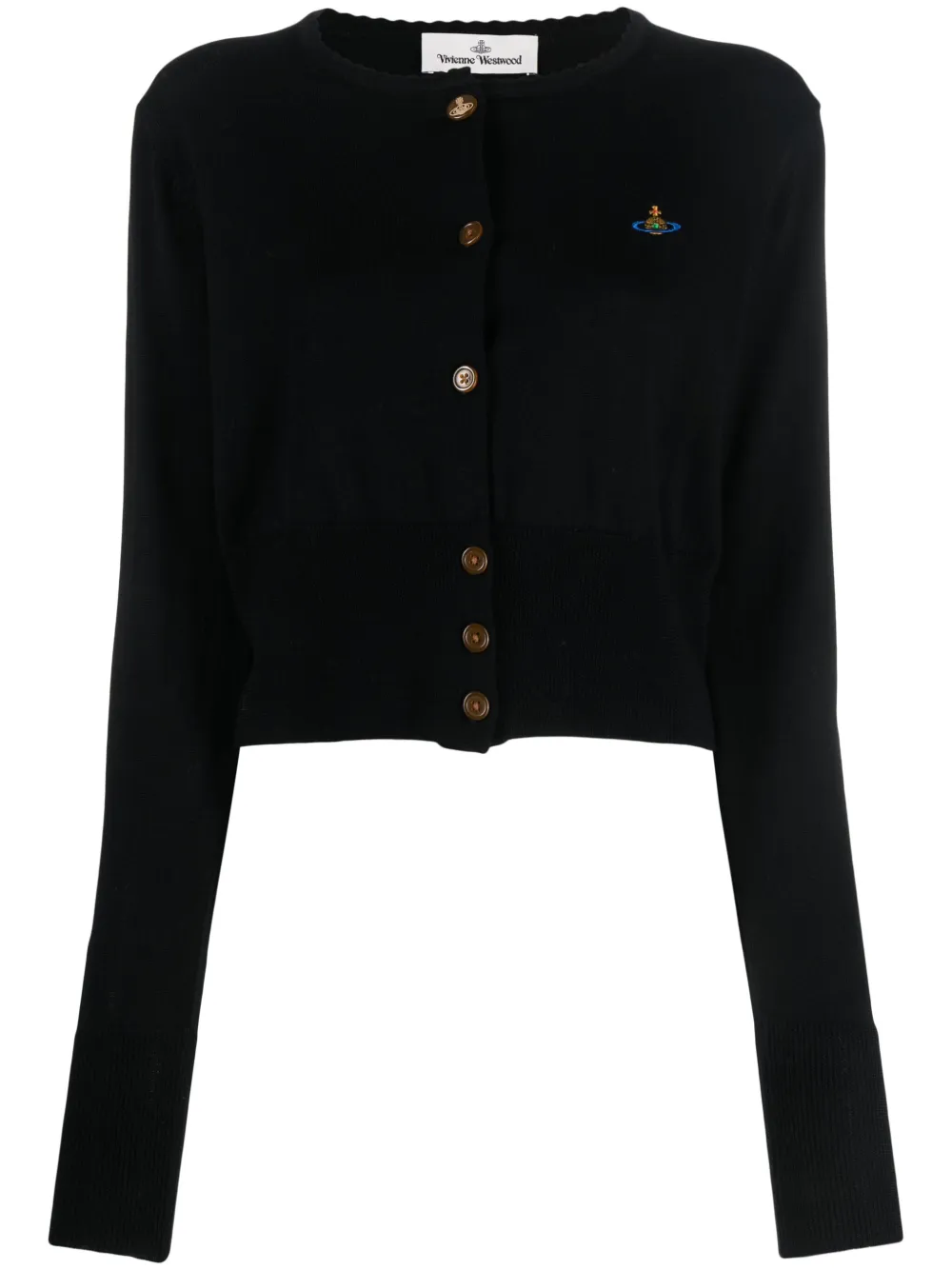 Укороченный кардиган Bea с вышитым логотипом Vivienne Westwood, черный
Укороченный кардиган Bea с вышитым логотипом Vivienne Westwood, черный