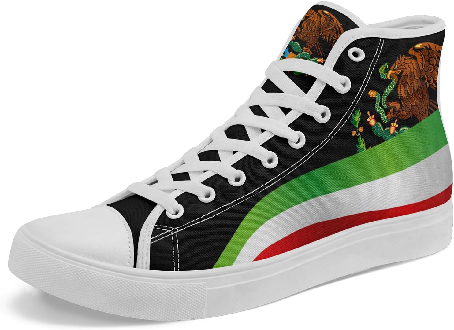 Высокие кеды на шнуровке AWSOLE с флагом Мексики для мужчин и женщин, унисекс, стильные дышащие кроссовки с черепами, модная обувь на плоской подошве, белый/черный/красный/зеленый
Высокие кеды на шнуровке AWSOLE с флагом Мексики для мужчин и женщин, унисекс, стильные дышащие кроссовки с черепами, модная обувь на плоской подошве, белый/черный/красный/зеленый