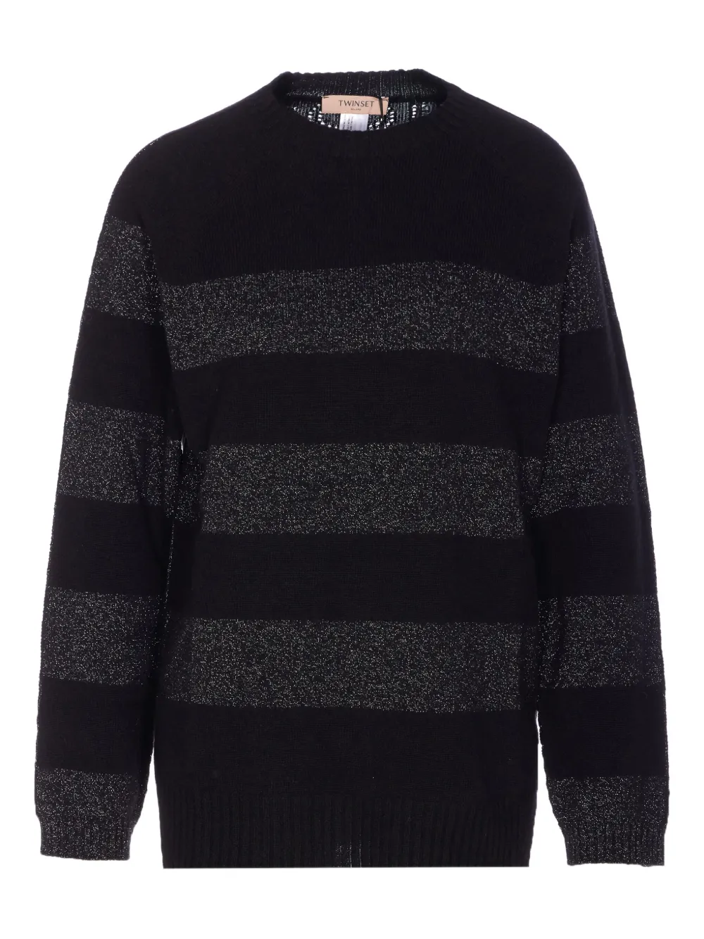 Свитер в полоску Twinset, черный
Свитер в полоску Twinset, черный