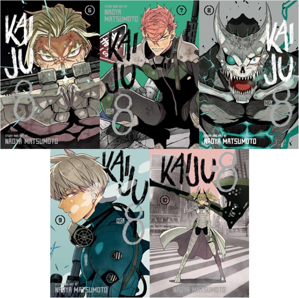 Kaiju No. 8 Manga, Volumes 6-10 Collection Set (Viz Media)
Kaiju No. 8 Manga, Volumes 6-10 Collection Set (Viz Media)