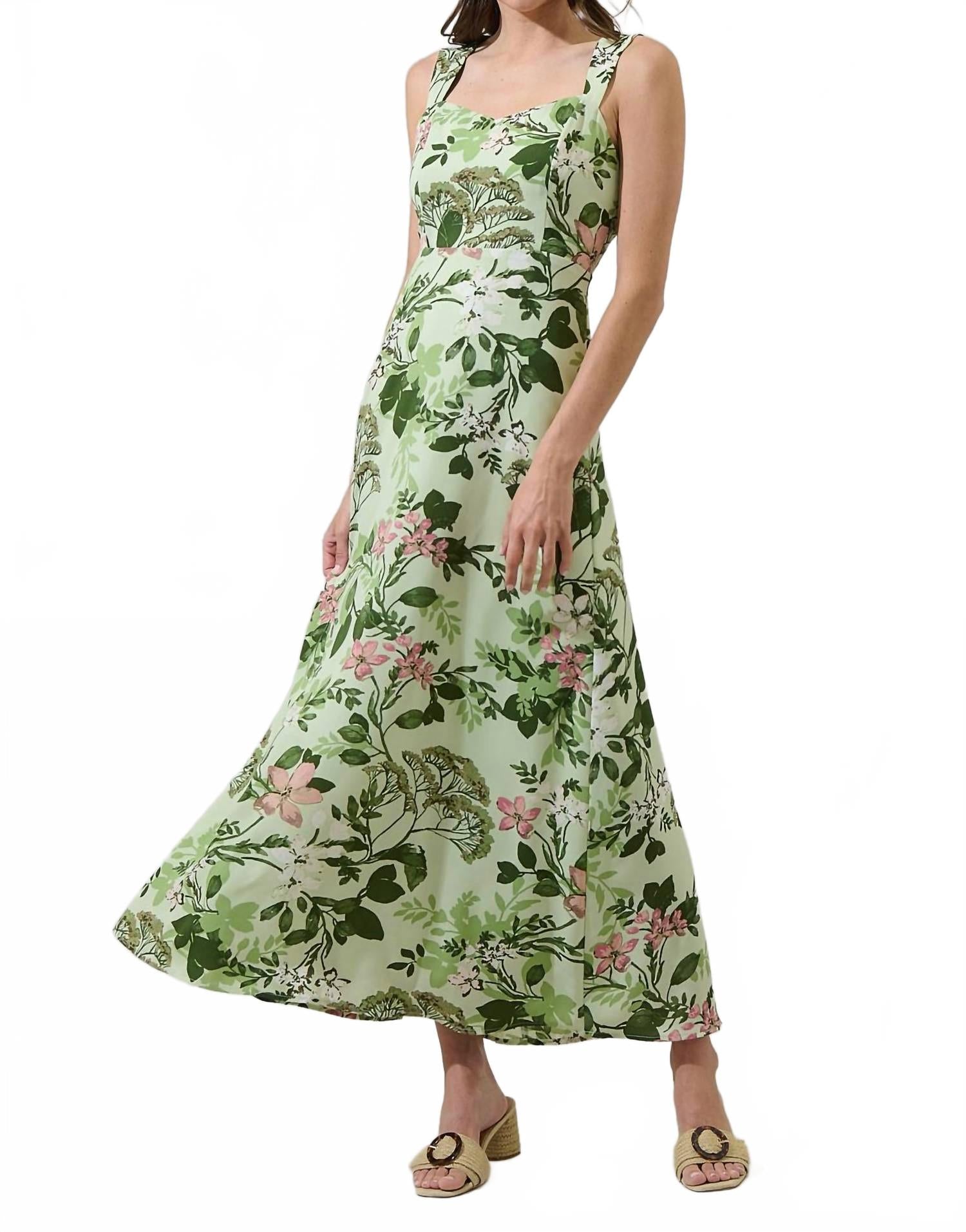 Флорал Бэри плиссированное макси-платье в цвете Грин Годдес SUGARLIPS, зеленый
Флорал Бэри плиссированное макси-платье в цвете Грин Годдес SUGARLIPS, зеленый