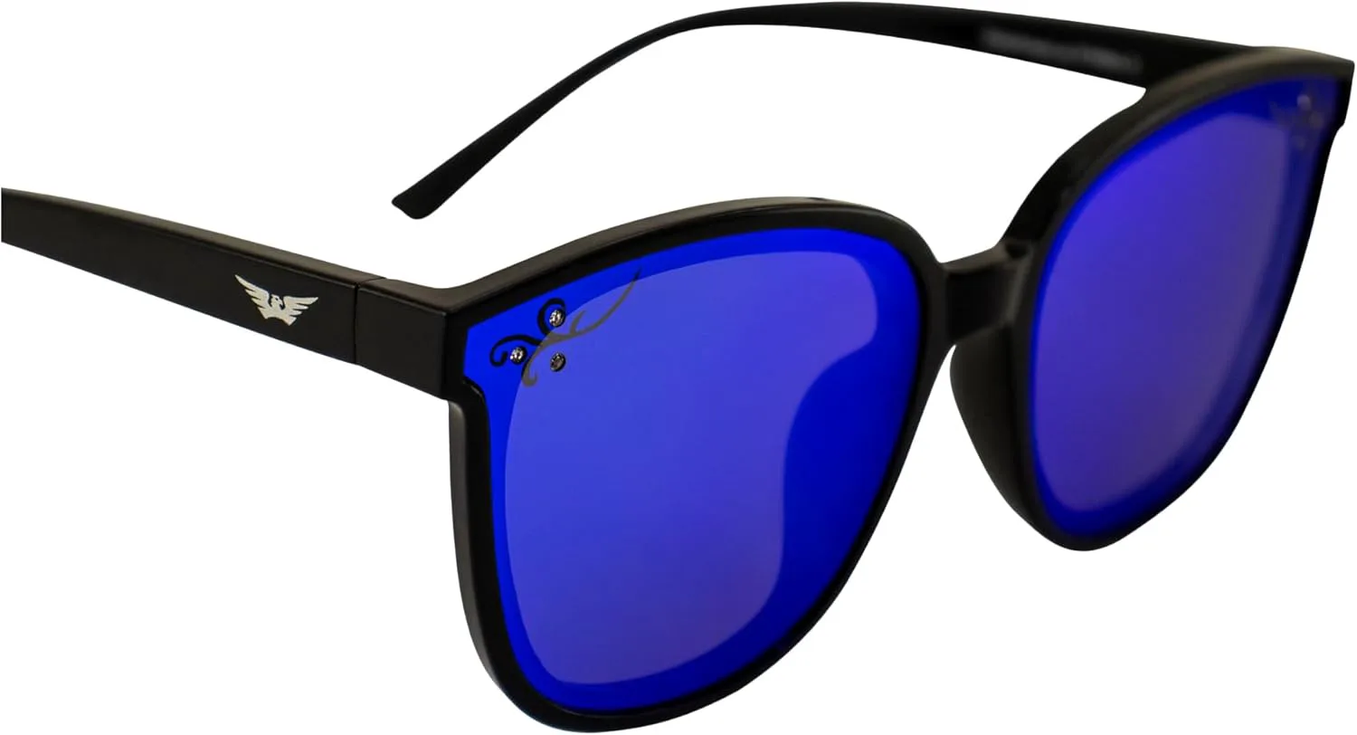 Солнцезащитные очки Global Vision Eyewear Athena II Fashion для женщин, 2 пары, черная и ярко-желтая оправа с синими зеркальными линзами, Black/Yellow-blue
Солнцезащитные очки Global Vision Eyewear Athena II Fashion для женщин, 2 пары, черная и ярко-желтая оправа с синими зеркальными линзами, Black/Yellow-blue