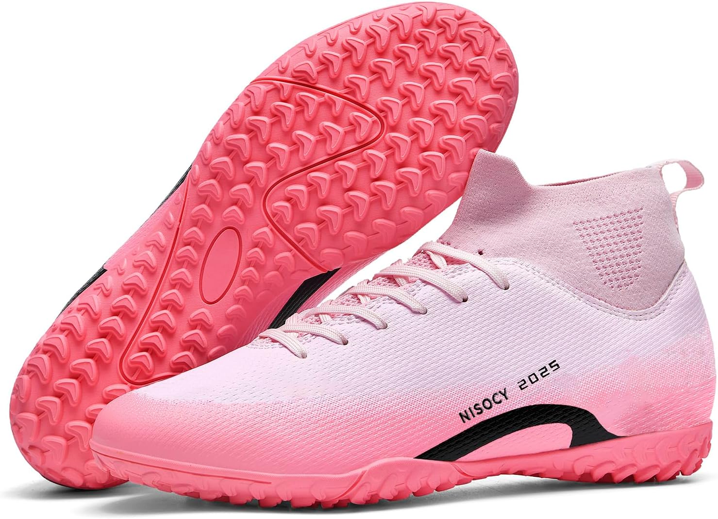 Футбольные бутсы NISOCY для мужчин, высокие кроссовки для футбола, для улицы и зала, легкие тренировочные бутсы TF AG, розовый
Футбольные бутсы NISOCY для мужчин, высокие кроссовки для футбола, для улицы и зала, легкие тренировочные бутсы TF AG, розовый
