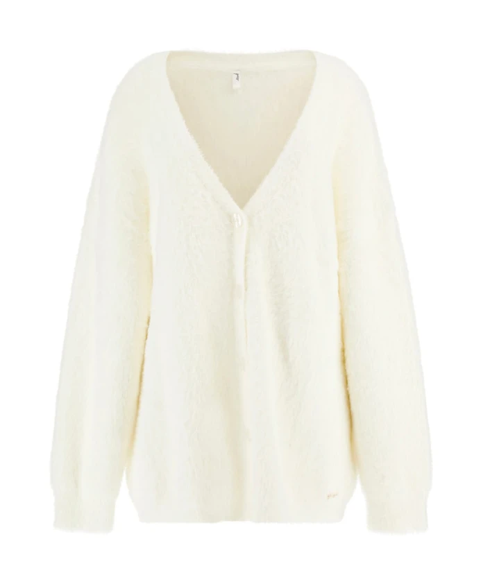 Белый кардиган с V-образным вырезом для женщин Guess, белый
Белый кардиган с V-образным вырезом для женщин Guess, белый