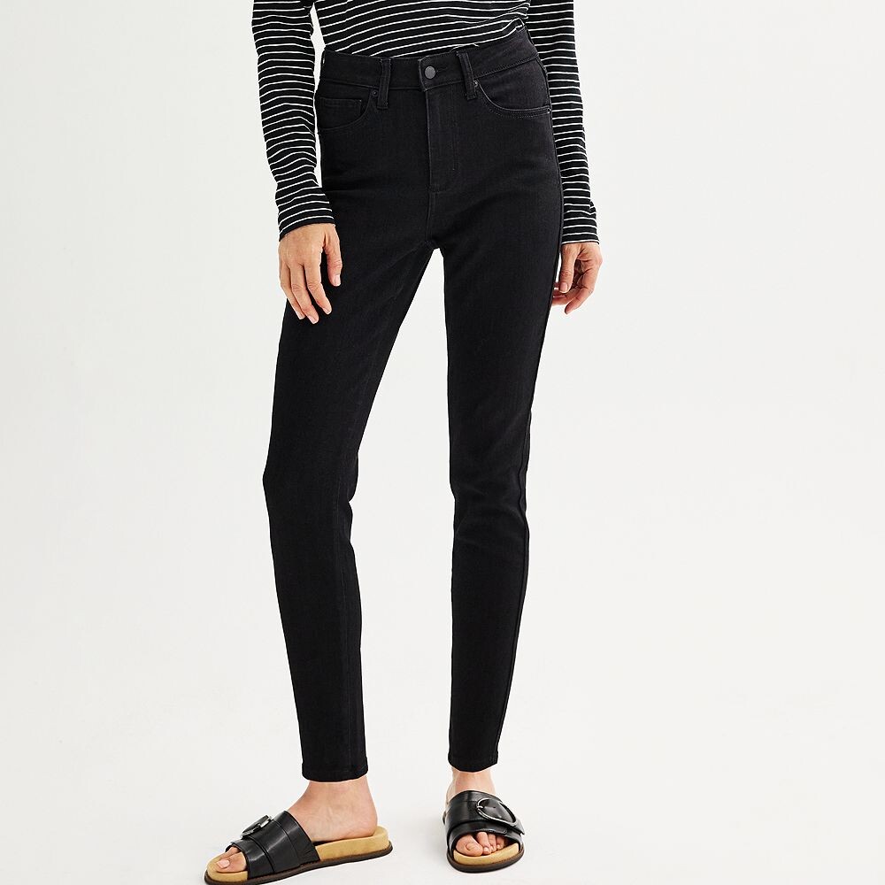 Джинсы скинни Petite Sonoma Goods For Life с высокой посадкой, черный
Джинсы скинни Petite Sonoma Goods For Life с высокой посадкой, черный