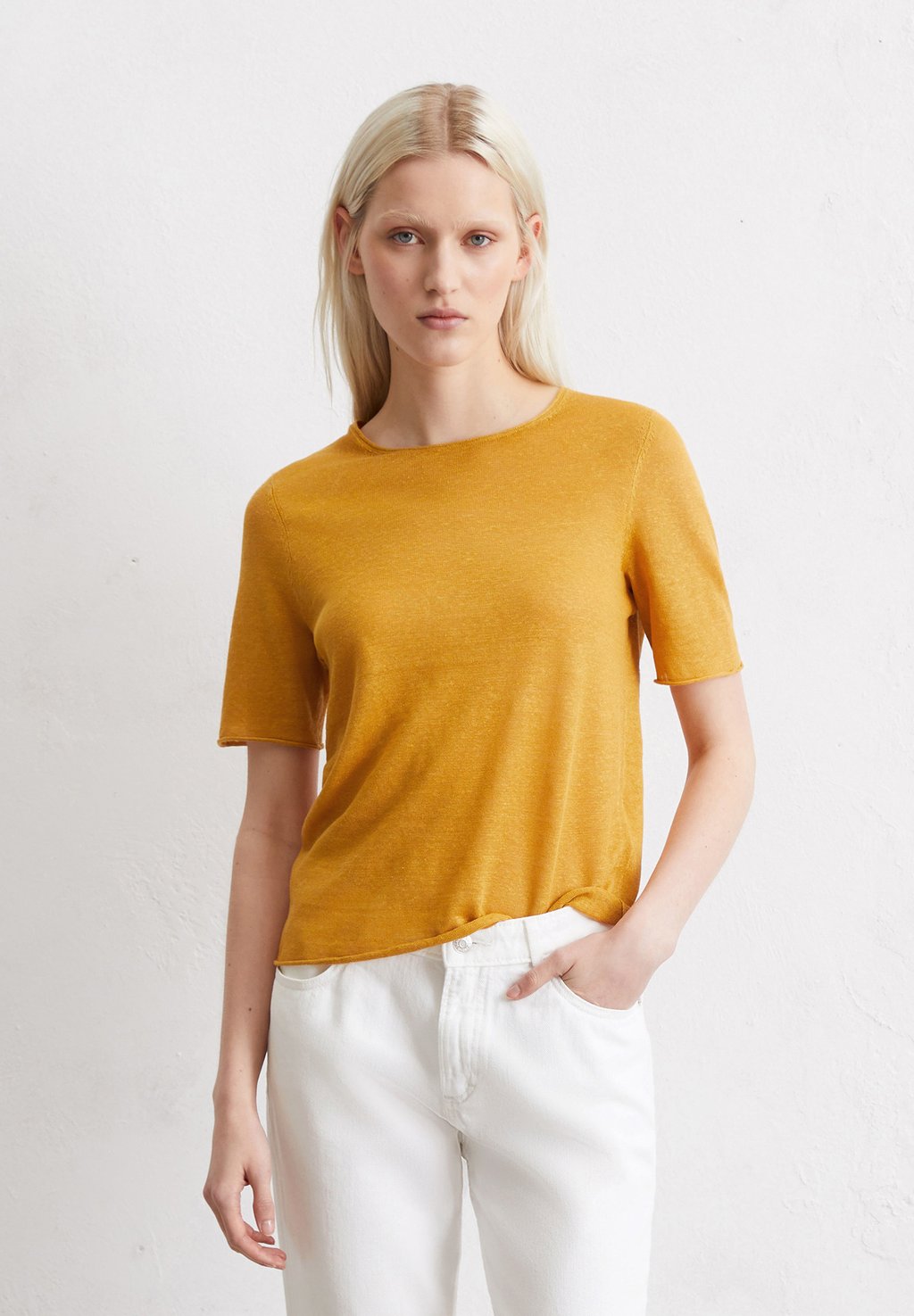 Базовая футболка Marc O'Polo, желтый 
Базовая футболка Marc O'Polo, желтый