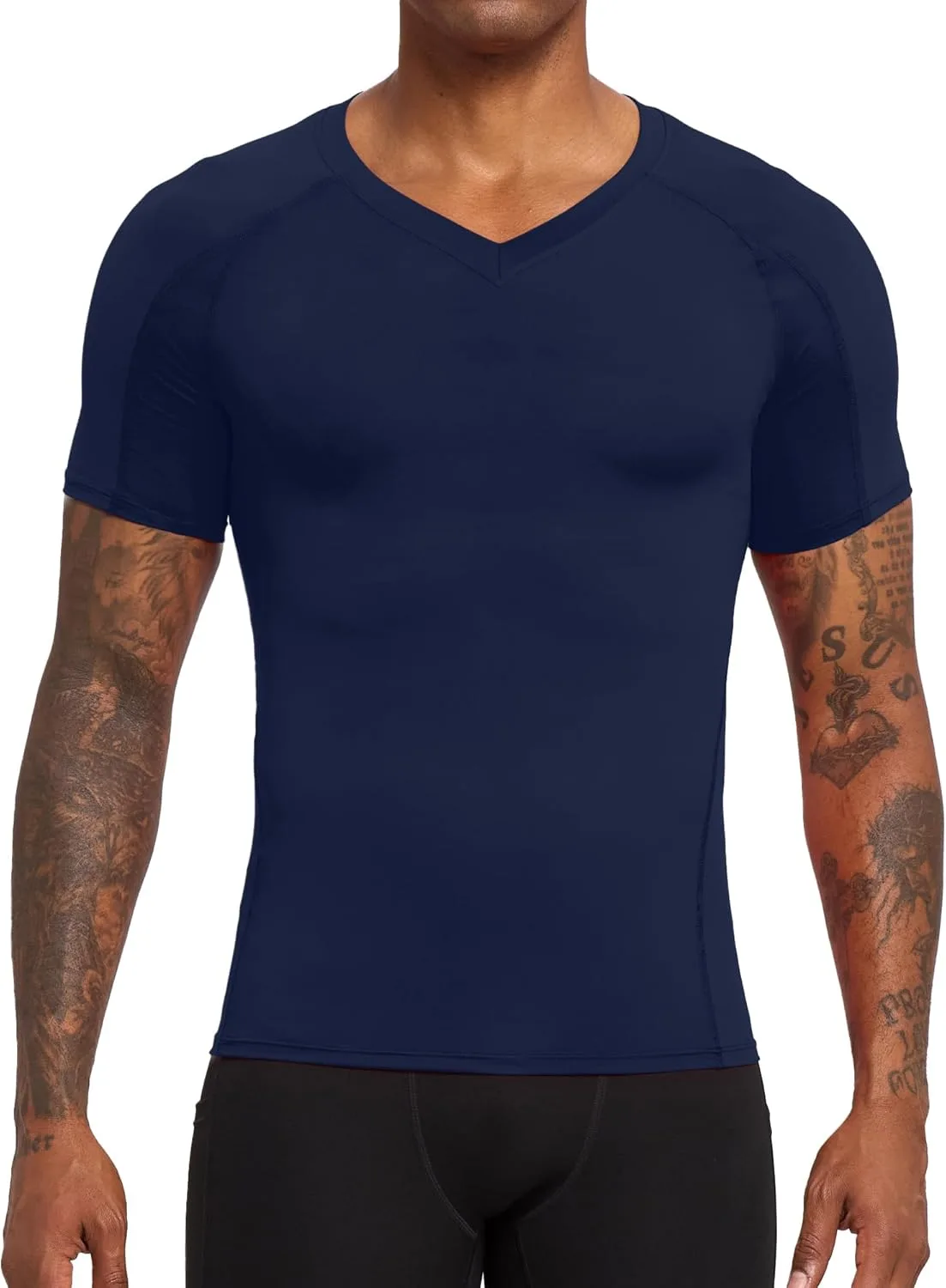 Мужская компрессионная футболка с V-образным вырезом и коротким рукавом для тренировок и бега EAONLFP
Мужская компрессионная футболка с V-образным вырезом и коротким рукавом для тренировок и бега EAONLFP