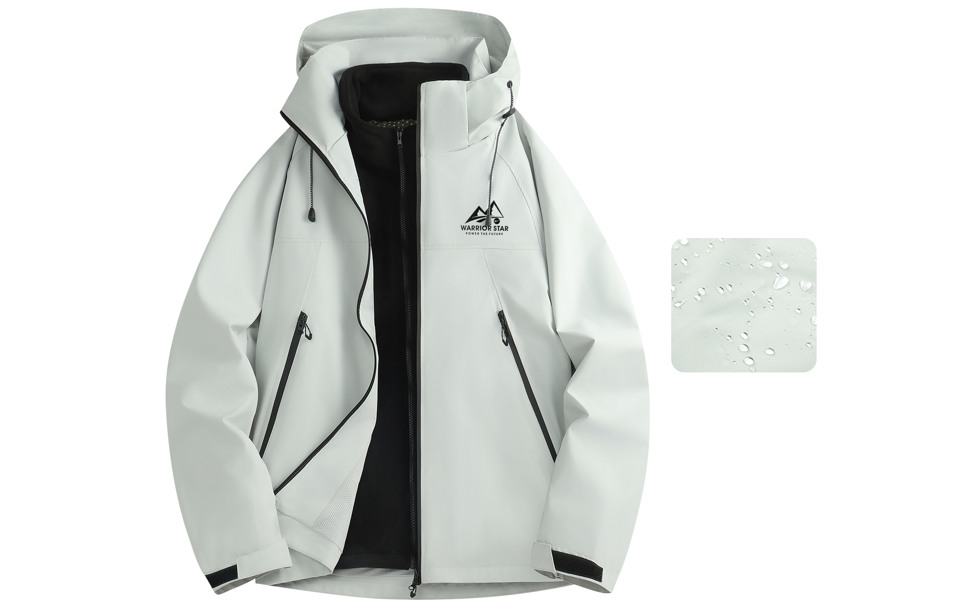 WARRIOR Городская ветровка непромокаемая, Light Gray (3-in-1, Polar Fleece Liner)
WARRIOR Городская ветровка непромокаемая, Light Gray (3-in-1, Polar Fleece Liner)