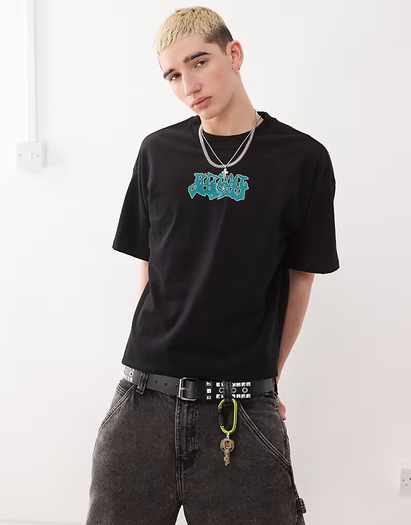 Футболка Weekday Great свободного кроя с графическим принтом спереди черного цвета
Футболка Weekday Great свободного кроя с графическим принтом спереди черного цвета