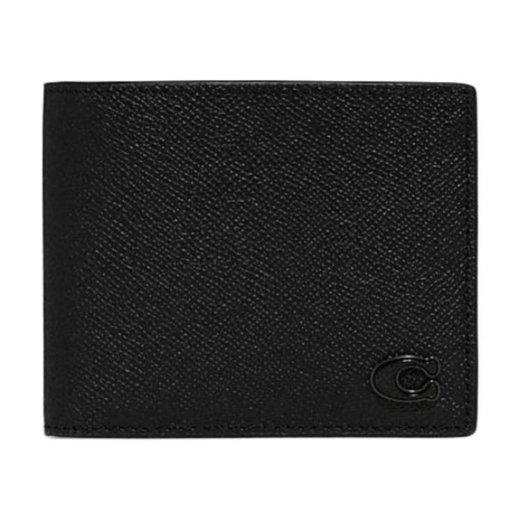 COACH Женский бумажник из кожи с канвой черный
COACH Женский бумажник из кожи с канвой черный