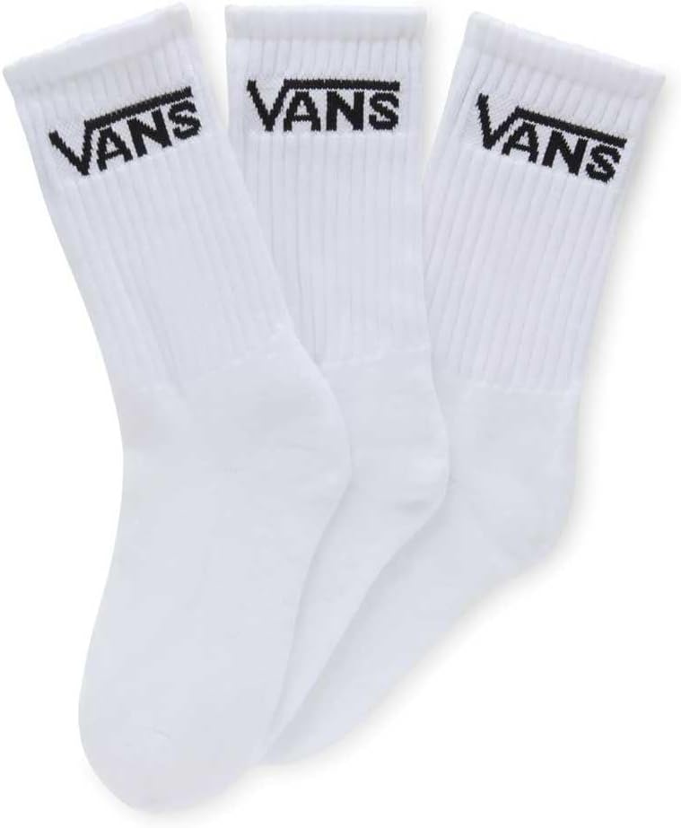 Детские носки Vans Unisex Classic Crew (3 пары) | Повседневные, мягкая эластичная ткань, для высоких кроссовок, White
Детские носки Vans Unisex Classic Crew (3 пары) | Повседневные, мягкая эластичная ткань, для высоких кроссовок, White