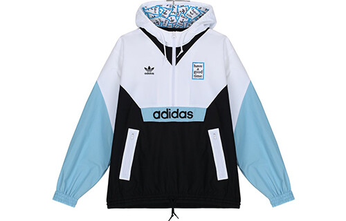 Куртка Adidas Originals x Have A Good Time, белый/голубой 
Куртка Adidas Originals x Have A Good Time, белый/голубой