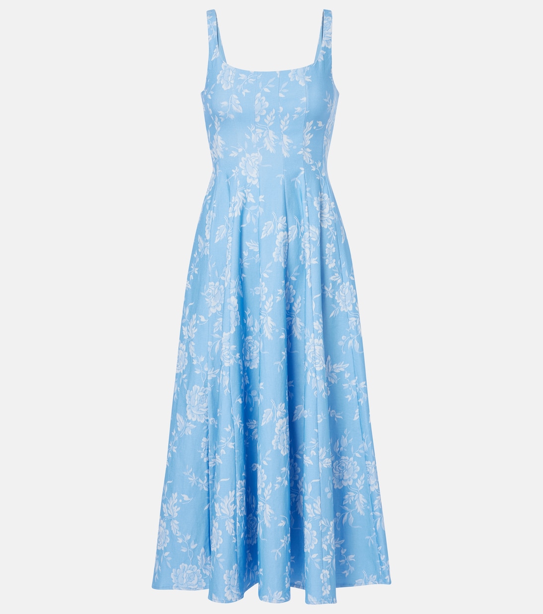 Платье-корсет Wells с цветочным принтом и плиссировкой Staud, Blue Rose
Платье-корсет Wells с цветочным принтом и плиссировкой Staud, Blue Rose