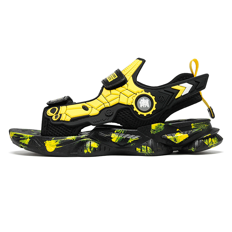 Нескользящие и дышащие детские сандалии с низким верхом CAMKIDS, черный/желтый
Нескользящие и дышащие детские сандалии с низким верхом CAMKIDS, черный/желтый