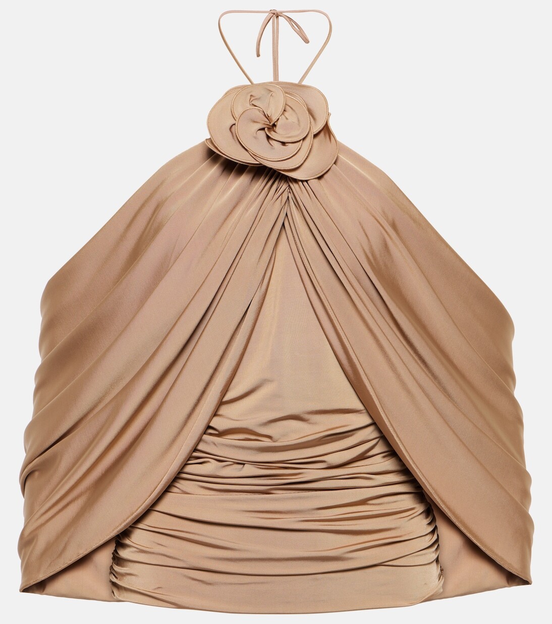 Топ из джерси с цветочной аппликацией и вырезом халтер Magda Butrym, бежевый
Топ из джерси с цветочной аппликацией и вырезом халтер Magda Butrym, бежевый