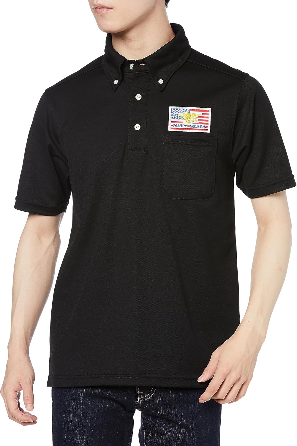 Поло-рубашка F-Style F-SD021123 с коротким рукавом, украшенная гербом армии США, впитывает пот, быстро сохнет, имеет карманы и застежку на пуговицах, черная
Поло-рубашка F-Style F-SD021123 с коротким рукавом, украшенная гербом армии США, впитывает пот, быстро сохнет, имеет карманы и застежку на пуговицах, черная