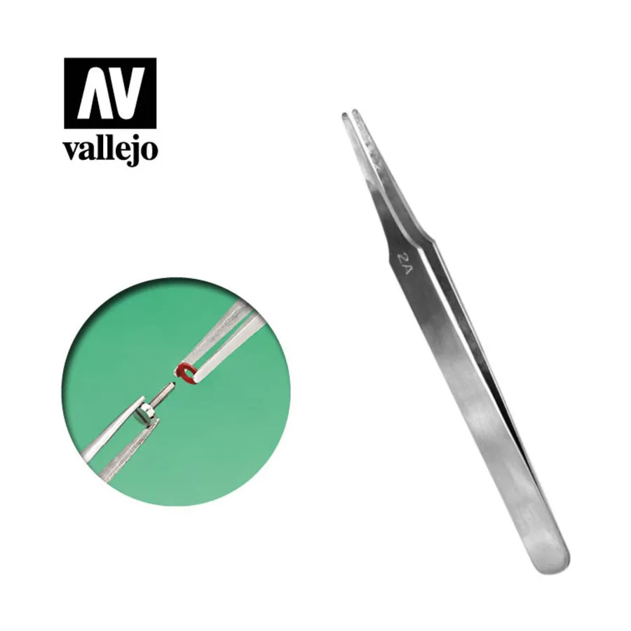 Плоский закругленный пинцет из нержавеющей стали (120 мм), Painting Accessories (Vallejo)
Плоский закругленный пинцет из нержавеющей стали (120 мм), Painting Accessories (Vallejo)