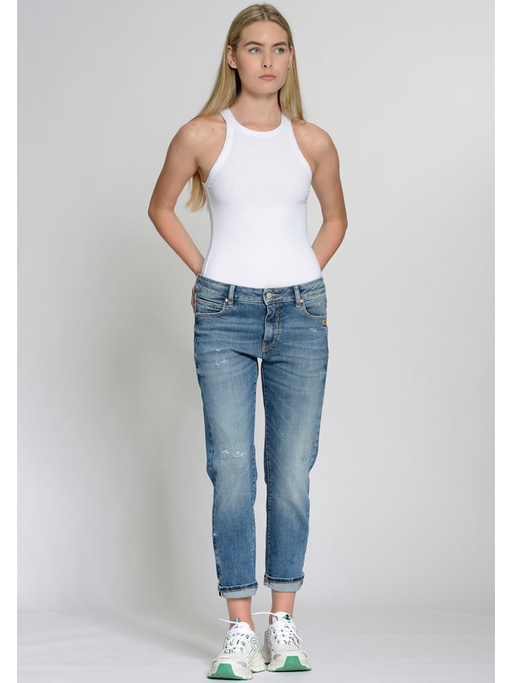 Джинсы бойфренда синего цвета GANG JEANS
Джинсы бойфренда синего цвета GANG JEANS