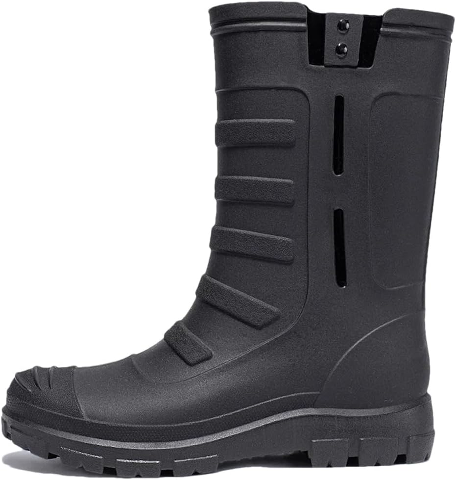 Wjnvfioo Весенние мужские и женские средние и высокие водонепроницаемые дождевые ботинки, противоскользящие и износостойкие, черный
Wjnvfioo Весенние мужские и женские средние и высокие водонепроницаемые дождевые ботинки, противоскользящие и износостойкие, черный