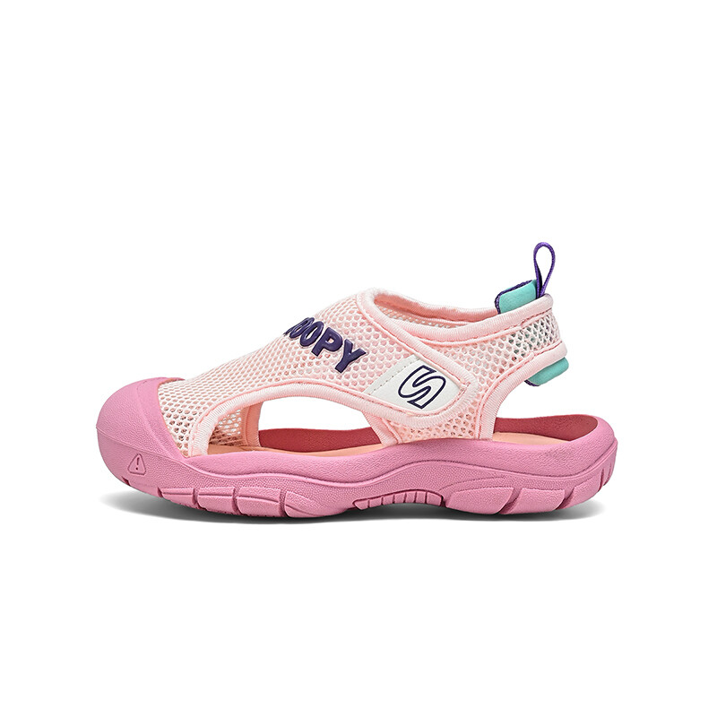 Детские сандалии детские белые Snoopy, фиолетовый 
Детские сандалии детские белые Snoopy, фиолетовый