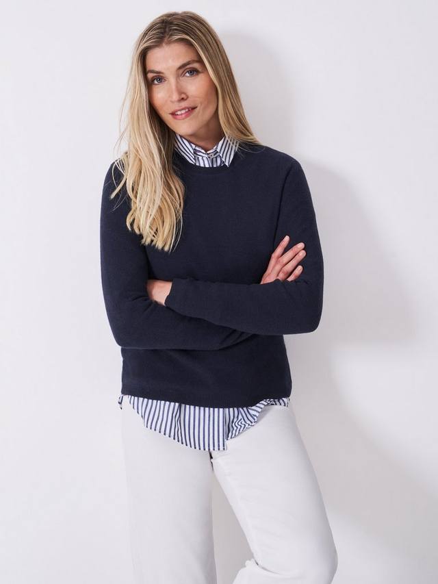 Шерстяной джемпер с круглым вырезом Crew Clothing
Шерстяной джемпер с круглым вырезом Crew Clothing