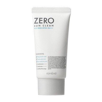 Rom&nd Zero Sun Clean SPF50+ PA++++ Ежедневный солнцезащитный крем 01 Fresh 50 мл
Rom&nd Zero Sun Clean SPF50+ PA++++ Ежедневный солнцезащитный крем 01 Fresh 50 мл
