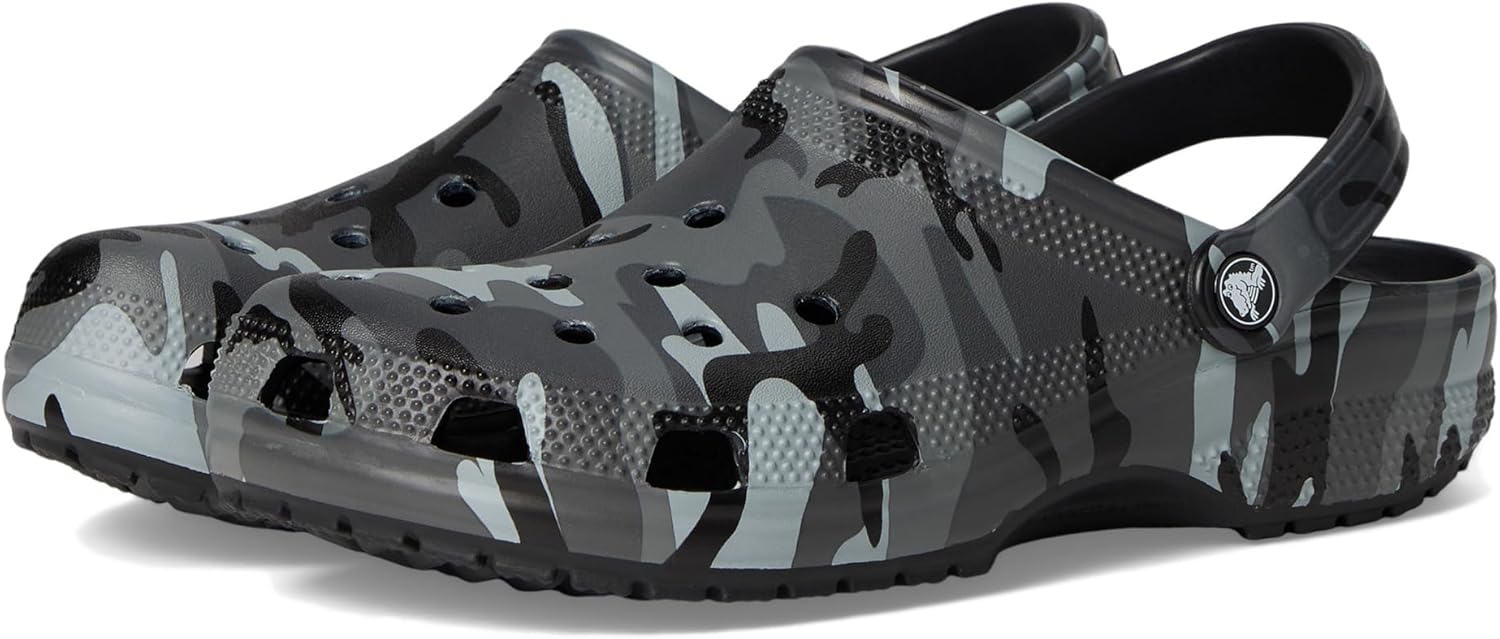 Унисекс сабо Crocs Classic с графическим принтом, черный/серый
Унисекс сабо Crocs Classic с графическим принтом, черный/серый