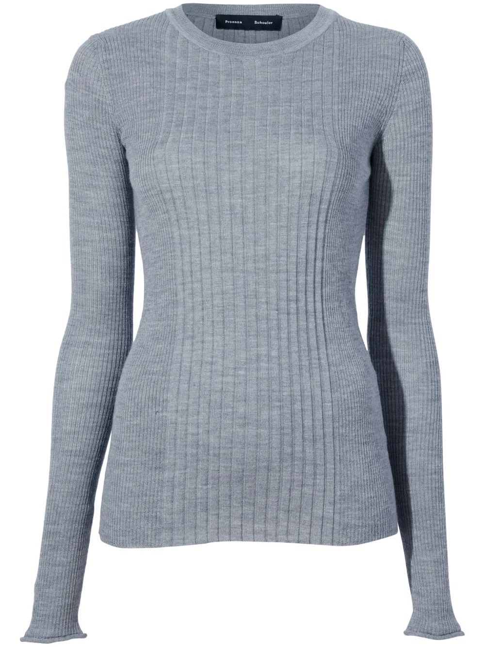 Топ в рубчик с длинными рукавами Proenza Schouler, серый
Топ в рубчик с длинными рукавами Proenza Schouler, серый