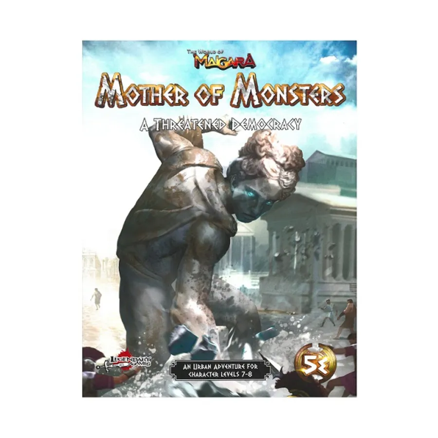 Mother of Monsters - A Threatened Democracy (5E), Dungeons & Dragons (5th Edition) - Adventures & Modules (Legendary Games), мягкая обложка 
Mother of Monsters - A Threatened Democracy (5E), Dungeons & Dragons (5th Edition) - Adventures & Modules (Legendary Games), мягкая обложка