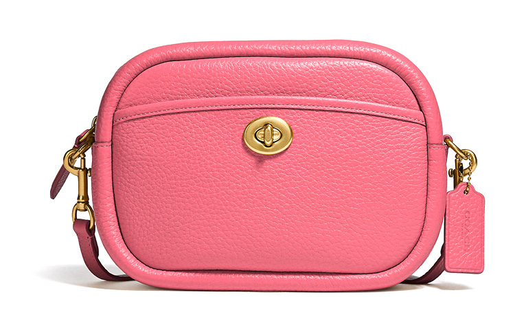COACH Кожаная сумка для фотоаппарата через плечо женская конфетно-розовая
COACH Кожаная сумка для фотоаппарата через плечо женская конфетно-розовая