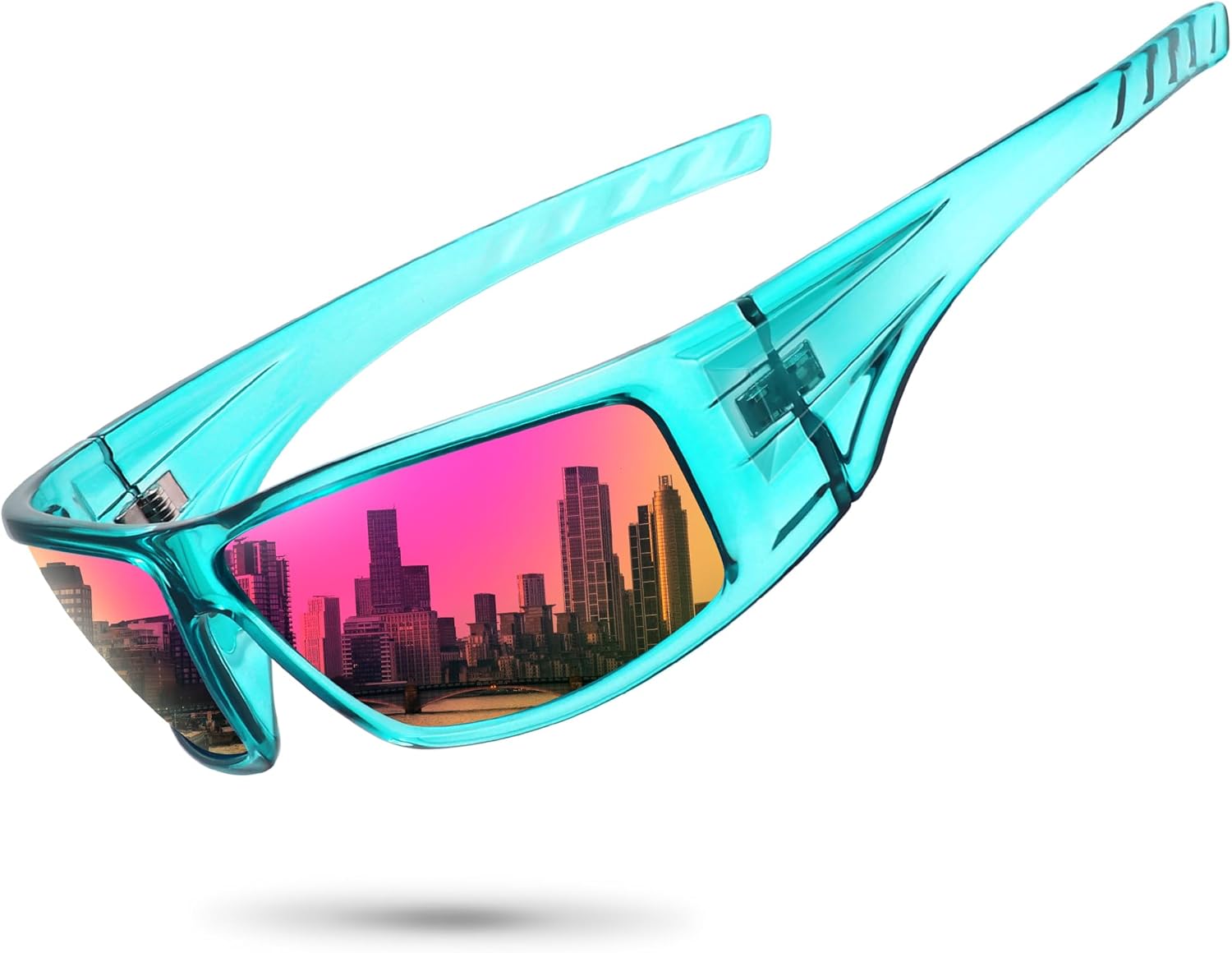 Поляризованные спортивные солнцезащитные очки для мужчин и женщин, небьющаяся оправа, для велоспорта, рыбалки, обтекаемая форма, защита от УФ-излучения UV400 Ofwin, 1-clear Green/Purple Pink Mirror Lens
Поляризованные спортивные солнцезащитные очки для мужчин и женщин, небьющаяся оправа, для велоспорта, рыбалки, обтекаемая форма, защита от УФ-излучения UV400 Ofwin, 1-clear Green/Purple Pink Mirror Lens