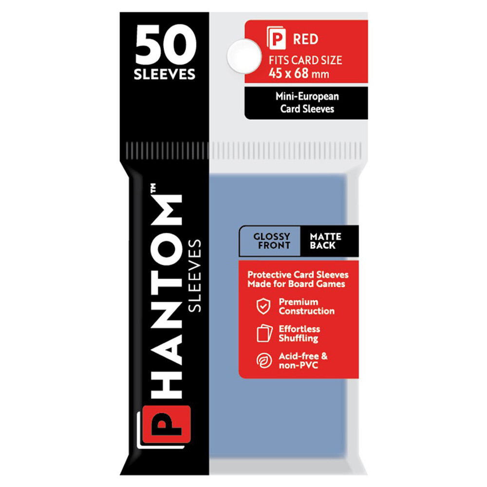 Аксессуары Capstone Games Phantom Sleeves: Red Size 45 x 68mm - Glossy/Matte (50)
Аксессуары Capstone Games Phantom Sleeves: Red Size 45 x 68mm - Glossy/Matte (50)