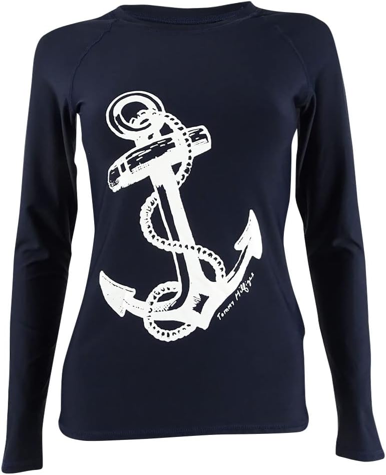 Женский купальник-рашгард с длинными рукавами и принтом якоря от Tommy Hilfiger, Navy
Женский купальник-рашгард с длинными рукавами и принтом якоря от Tommy Hilfiger, Navy