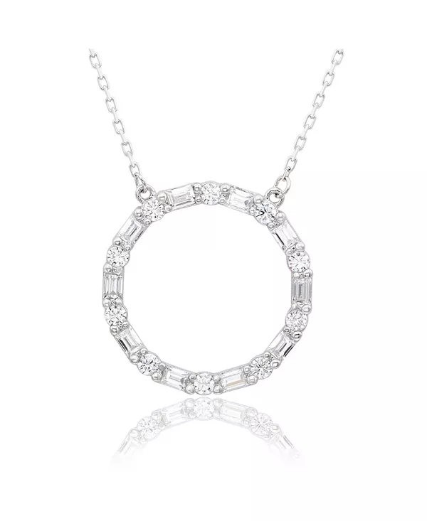 Ожерелье Suzy Levian из стерлингового серебра с чередующимися круглыми и багетными кубическими цирконами Suzy Levian New York, white
Ожерелье Suzy Levian из стерлингового серебра с чередующимися круглыми и багетными кубическими цирконами Suzy Levian New York, white