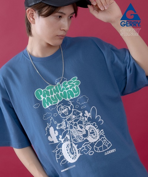 Футболка с короткими рукавами, логотип, коллаборация Sideway Stance x Gerry, синий
Футболка с короткими рукавами, логотип, коллаборация Sideway Stance x Gerry, синий