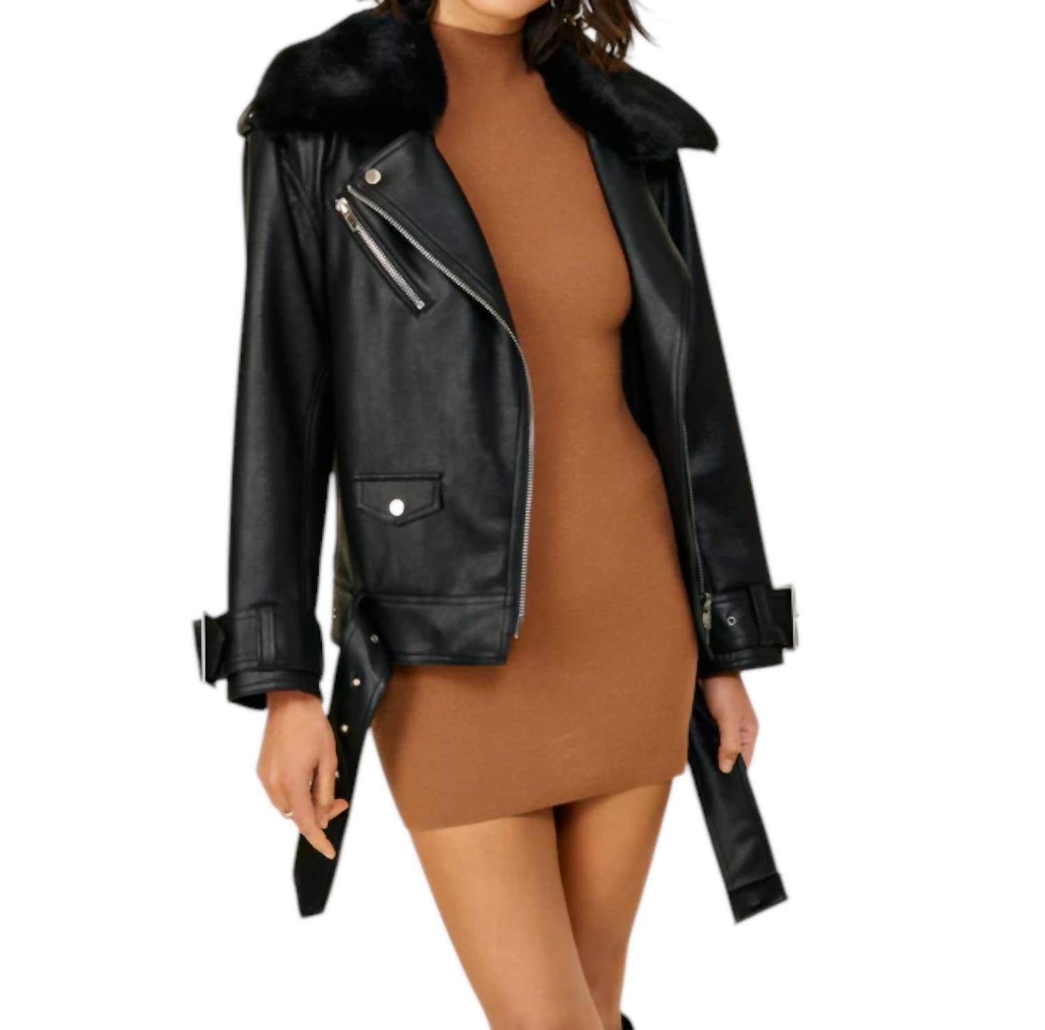 Мотоциклетная кожаная куртка черного цвета Line And Dot, черный
Мотоциклетная кожаная куртка черного цвета Line And Dot, черный