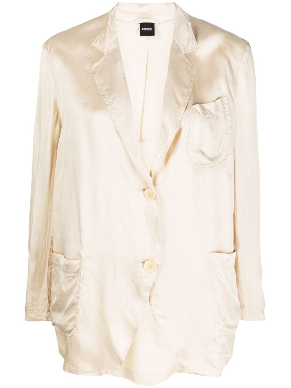 ASPESI блейзер строгого кроя, нейтральный цвет
ASPESI блейзер строгого кроя, нейтральный цвет