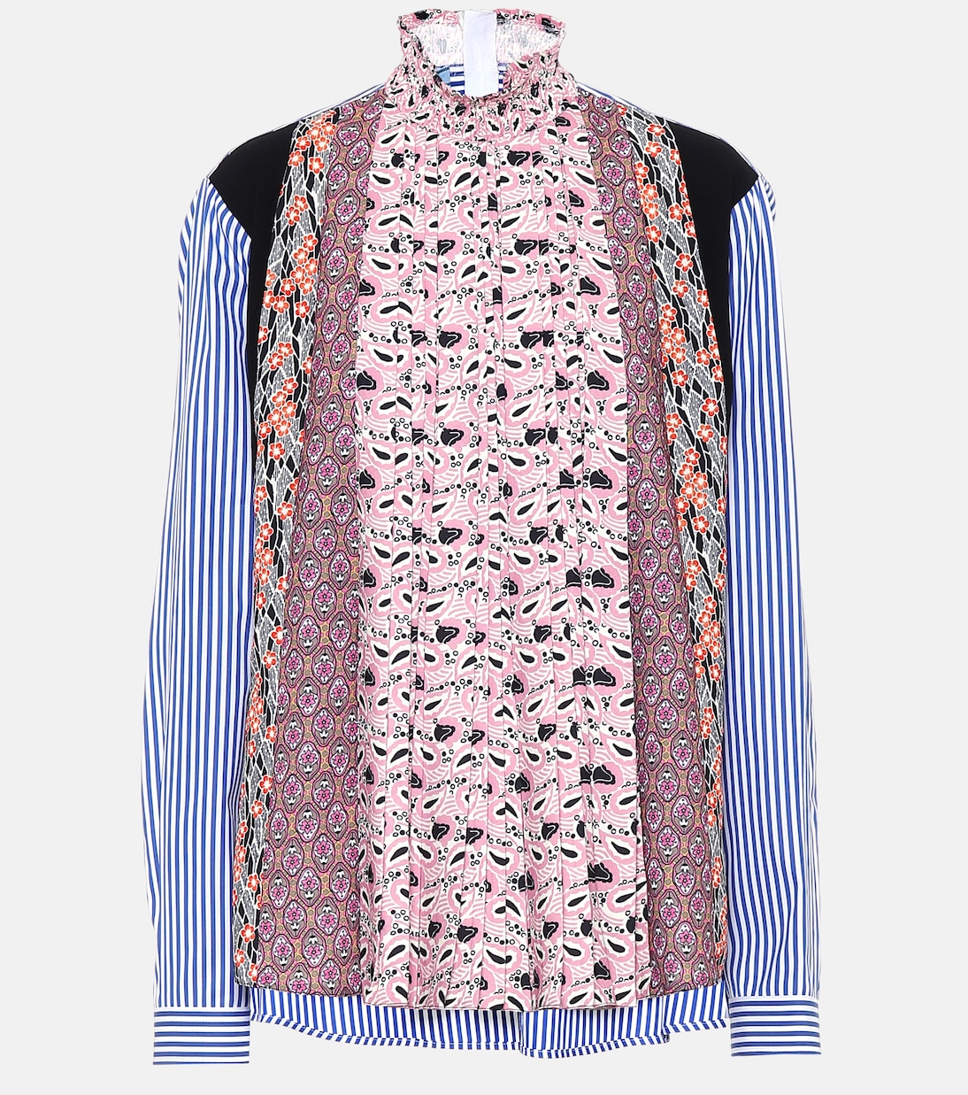 Блузка из крепа и хлопка с принтом Prada, Alabastro Nero Rosa
Блузка из крепа и хлопка с принтом Prada, Alabastro Nero Rosa