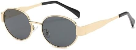 Овальные солнцезащитные очки для женщин в стиле ретро, металлические солнцезащитные очки для активного отдыха, классические мужские очки с защитой от УФ-излучения UV400 MTZJH, Gold Gray
Овальные солнцезащитные очки для женщин в стиле ретро, металлические солнцезащитные очки для активного отдыха, классические мужские очки с защитой от УФ-излучения UV400 MTZJH, Gold Gray