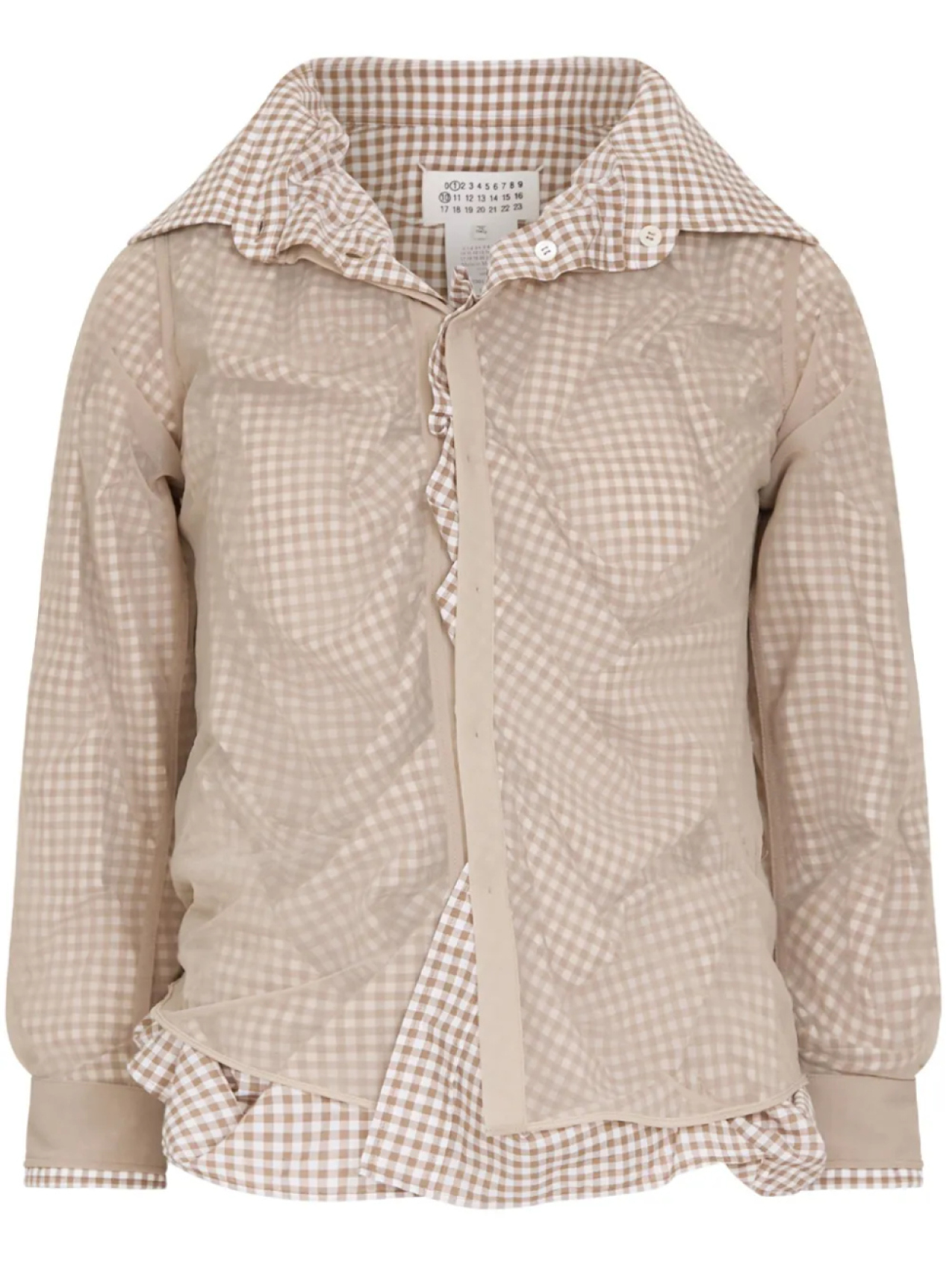 Maison Margiela рубашка в клетку, нейтральный
Maison Margiela рубашка в клетку, нейтральный