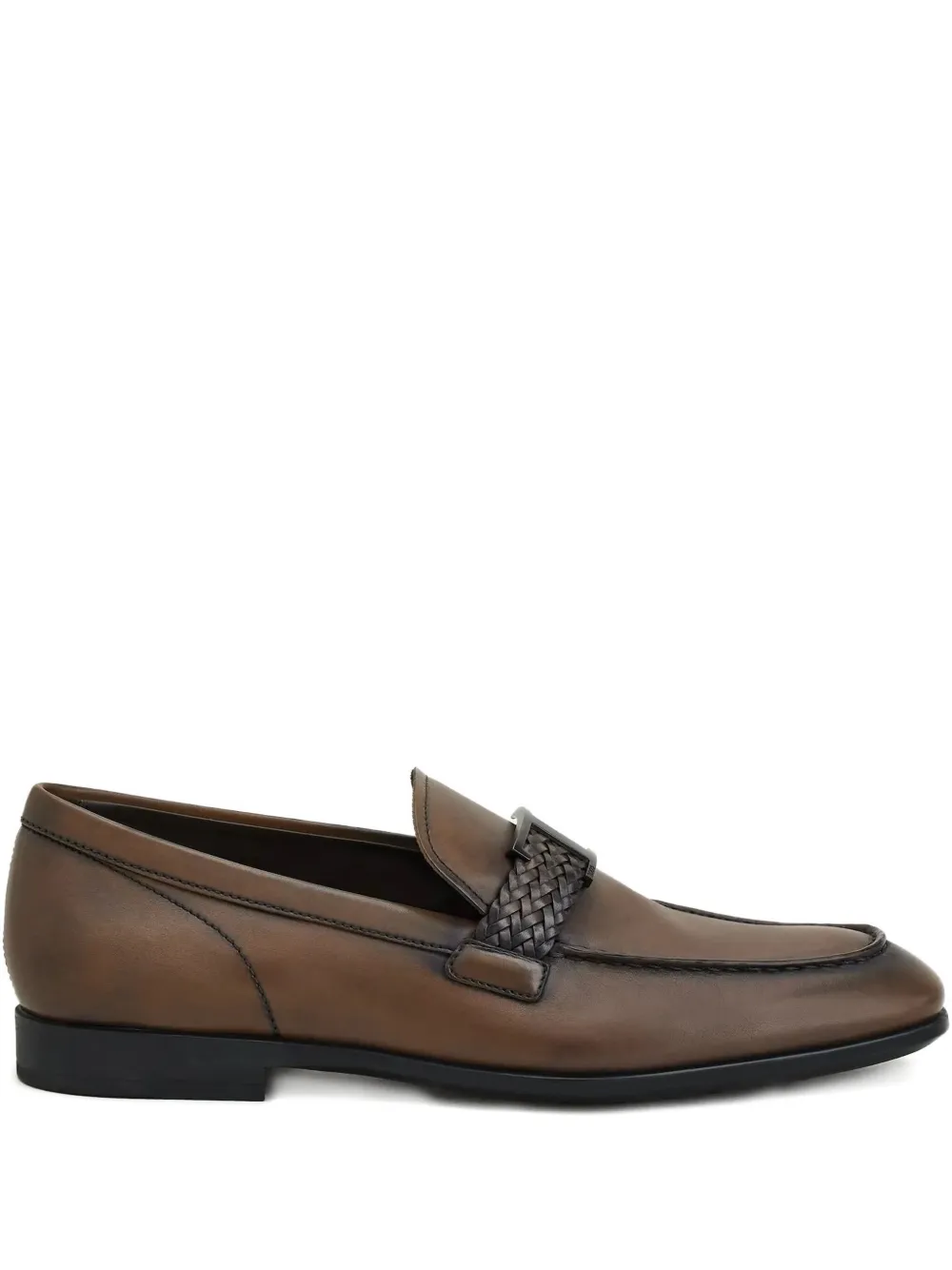 Лоферы с плетеной пряжкой TOD'S, коричневый
Лоферы с плетеной пряжкой TOD'S, коричневый
