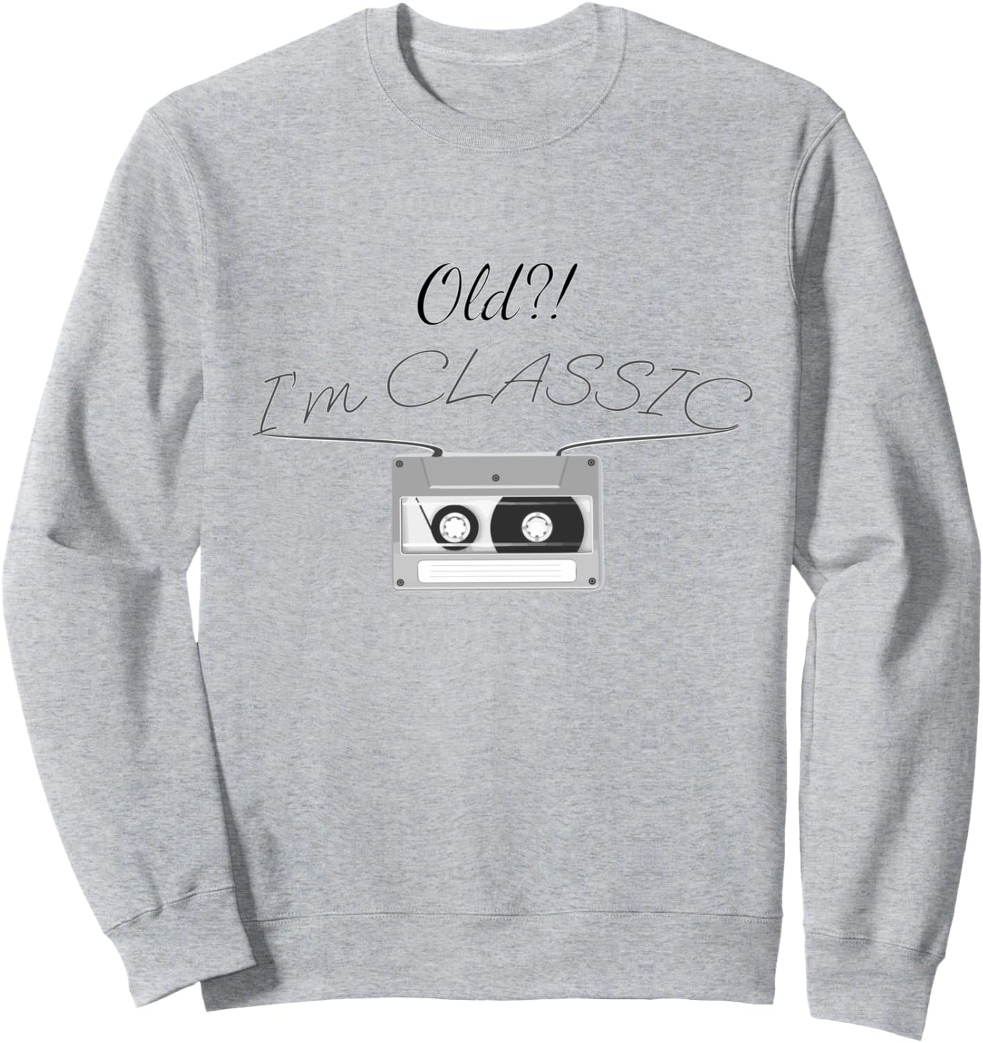 Старая! Я - КЛАССИКА, толстовка с изображением аудиокассеты 90-х Not Old But Classic Designs, серый
Старая! Я - КЛАССИКА, толстовка с изображением аудиокассеты 90-х Not Old But Classic Designs, серый